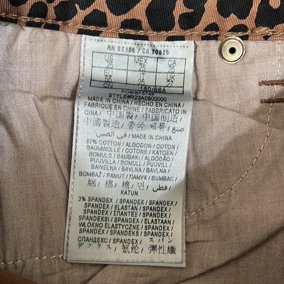 Cheetah Print Leopard Stretch Super Skinny Jeans Women US 25 - Picture 5 of 5